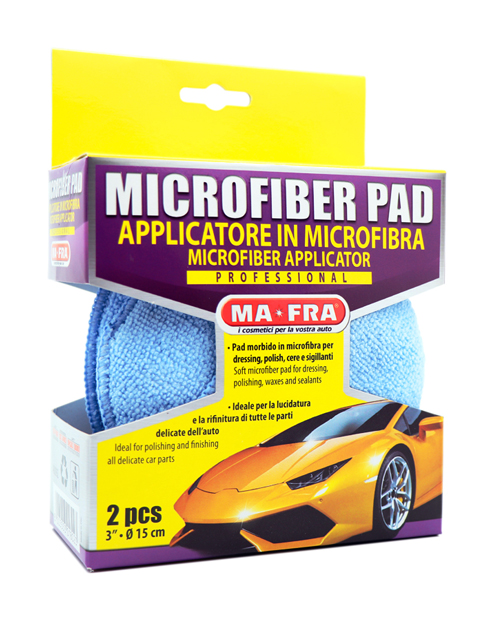 MICROFIBER PAD APPLICATORE IN MICROFIBRA аппликатор из микрофибры 2 шт в упаковке. MA-FRA, Италия.