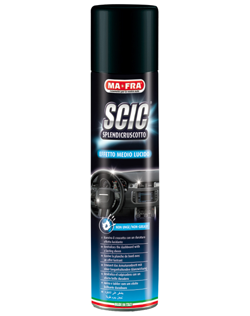 SCIC BLUE (spray) 600 ML защитная полироль для пластика со средним блеском. MA-FRA, Италия